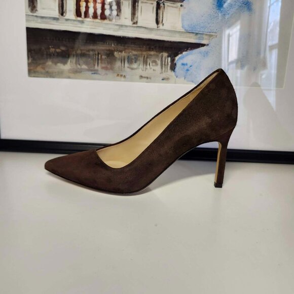 Arden Suede Pump by Banana Republic | 5.5 | Chocolate Brown Suede - Picture 3 of 10